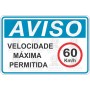 Velocidade máxima permitida 60km/h